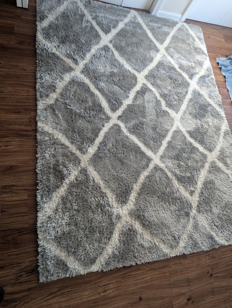 Area Rug 5'3"X7' (Cloudy Shag area Rug)
