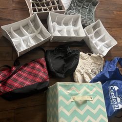 organizers cubes drawer dividers bags purse closet organizer
