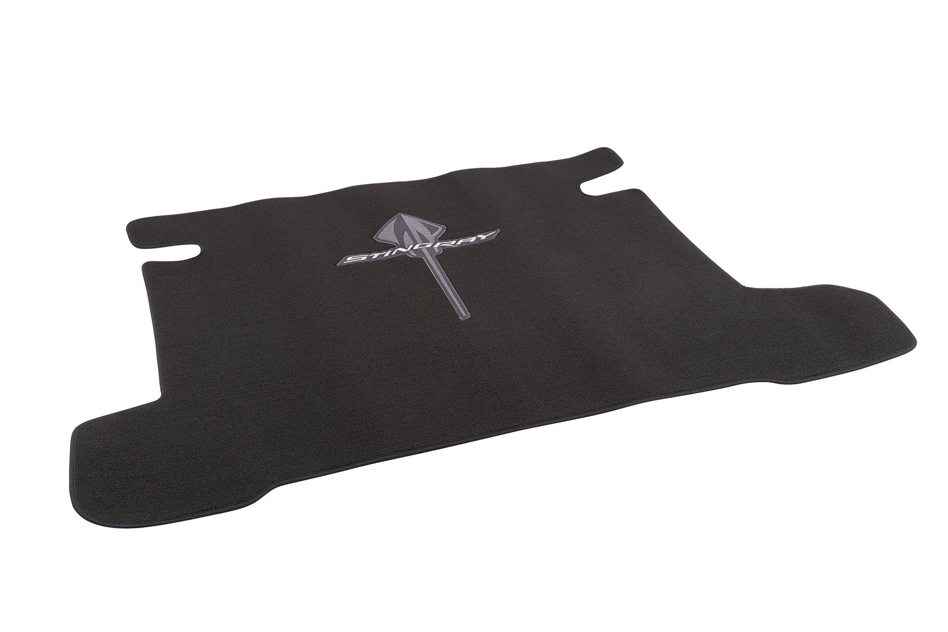 2015-2019 Corvette Coupe Carpet Cargo Mat (contact info removed)3 Black w/ Stingray Logo OEM GM