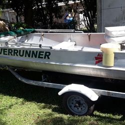 River Side Aluminon Boat All The Papers Very Good Condition