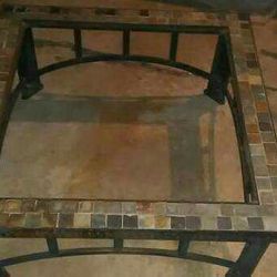 Fire Pit! Metal & Tile! 