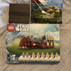 Lego Star Wars Troop Federation Troop Carrier, AAT, and Battle Of Yavin Coin