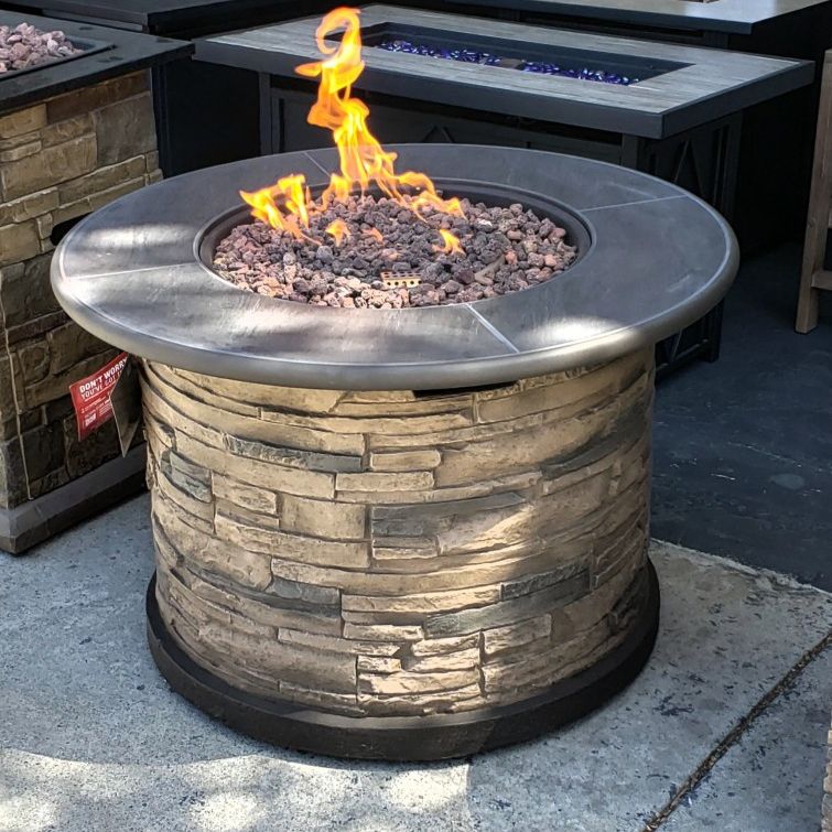 New Stone Outdoor Patio Furniture Fire Pit Heater GRC 