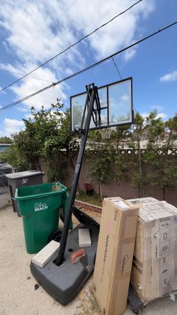 Spaulding basketball court adjustable