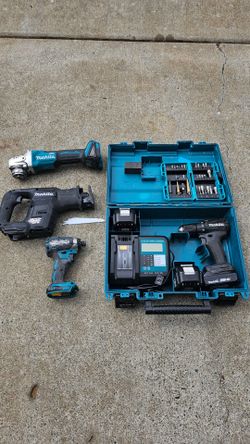Makita 18v LXT Drills, Angle Grinder, Sawzall