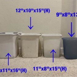 Trash cans  -  $15  for  all