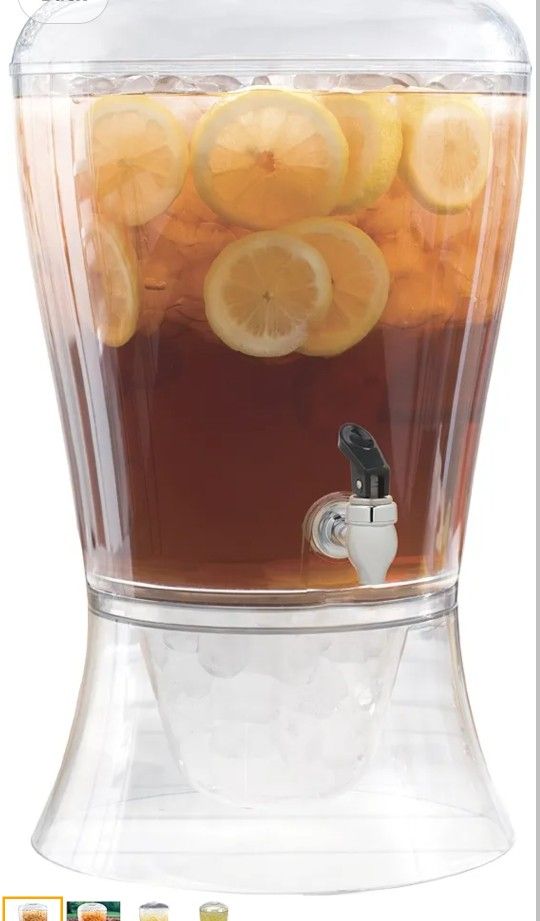 Creativeware 3-Gallon Beverage Dispenser- Poly Prop Beverage Dispenser, Clear