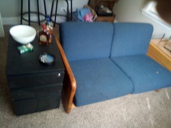 Black file cabinet no key $20