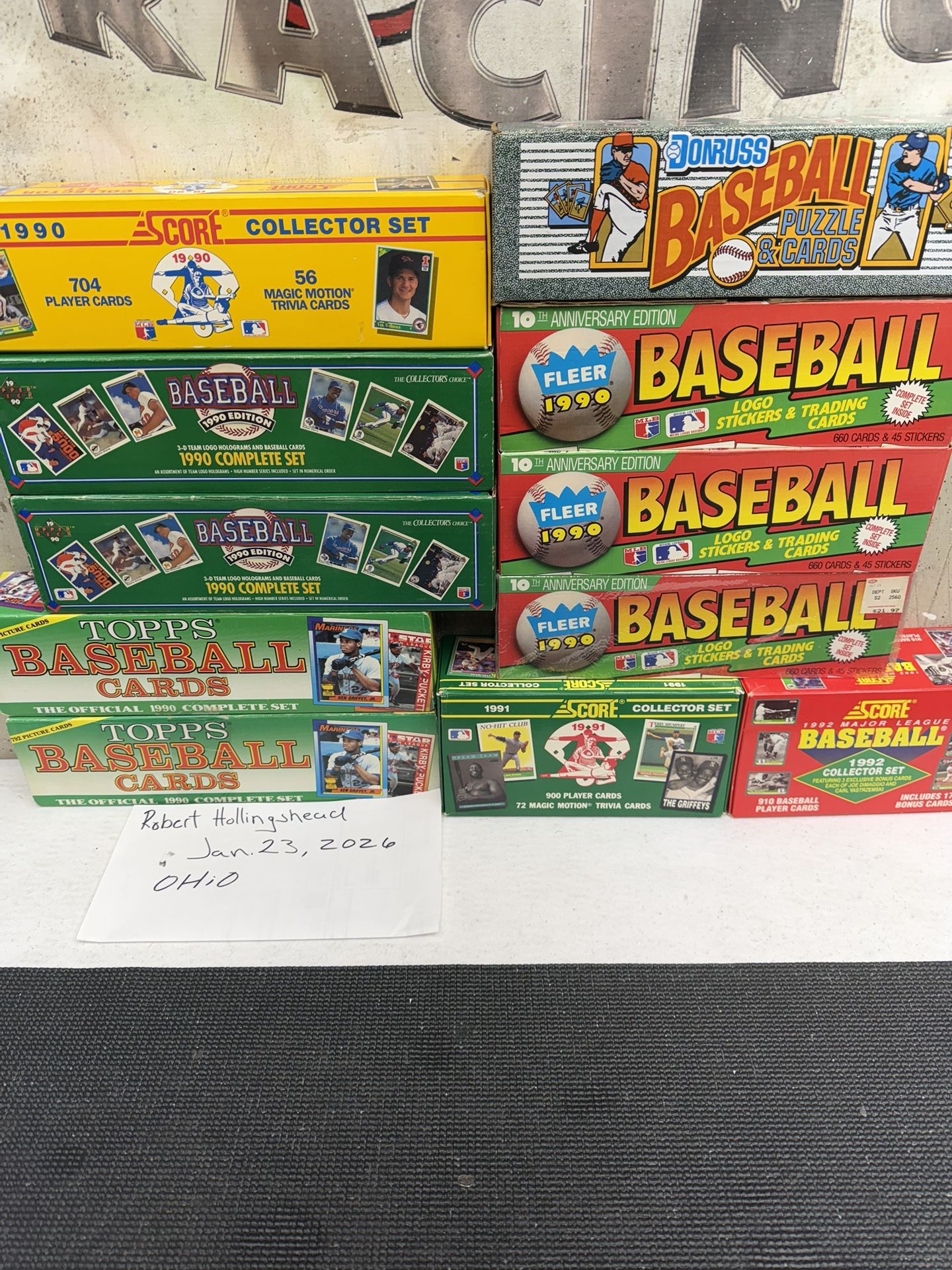 Baseball Cards Complete Sets New