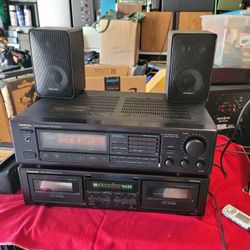Onkyo TX-900 Receiver TA-RW111 Dual Cassette Tape Player 