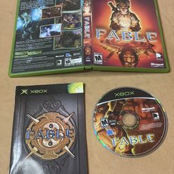Fable (Microsoft Original Xbox, 2004) Complete with Manual