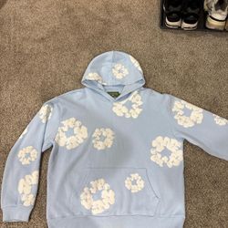 Light Blue Denim Tears Hoodie