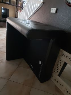 Leather chair/ottoman