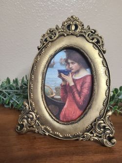 Vintage Upcycled Frame With John William Waterhouse Art