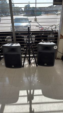 Peavey PR15 Speaker Pair with Stand