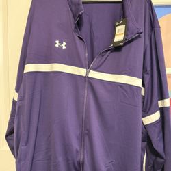 Under Armour Purple Track Jacket - Size 4XL
