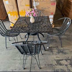 Brand New 5 Pcs Metal Outdoor Patio Set 