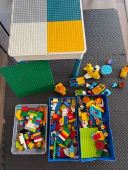 LEGO DUPLO Lot + Building Table – Lots of Pieces & Vehicles – $150 OBO