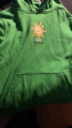 green vans skate hoodie kids L