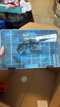 Bass Pro Shops Tackle Box with Fishing Lures