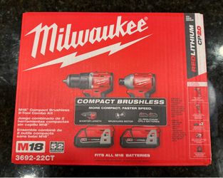 Milwaukee M18 Compact 2-Tool Combo Kit SKU 3692-22CT