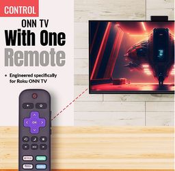 OEM Original for Roku TV Remote Control with Netflix Disney, Hulu, Vudu- NO Programming Required
