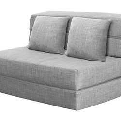 ANONER 60" Folding Sleeper Chair Sofa Bed Lazy Couch