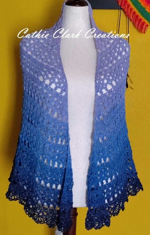 New Crocheted Intricate Wrap/Shawl