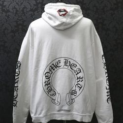 Chrome Hoodie Hearts Off White Red Lips Pullover Denim Hooded Jacket Tears Logo S, M, L, XL Coat 