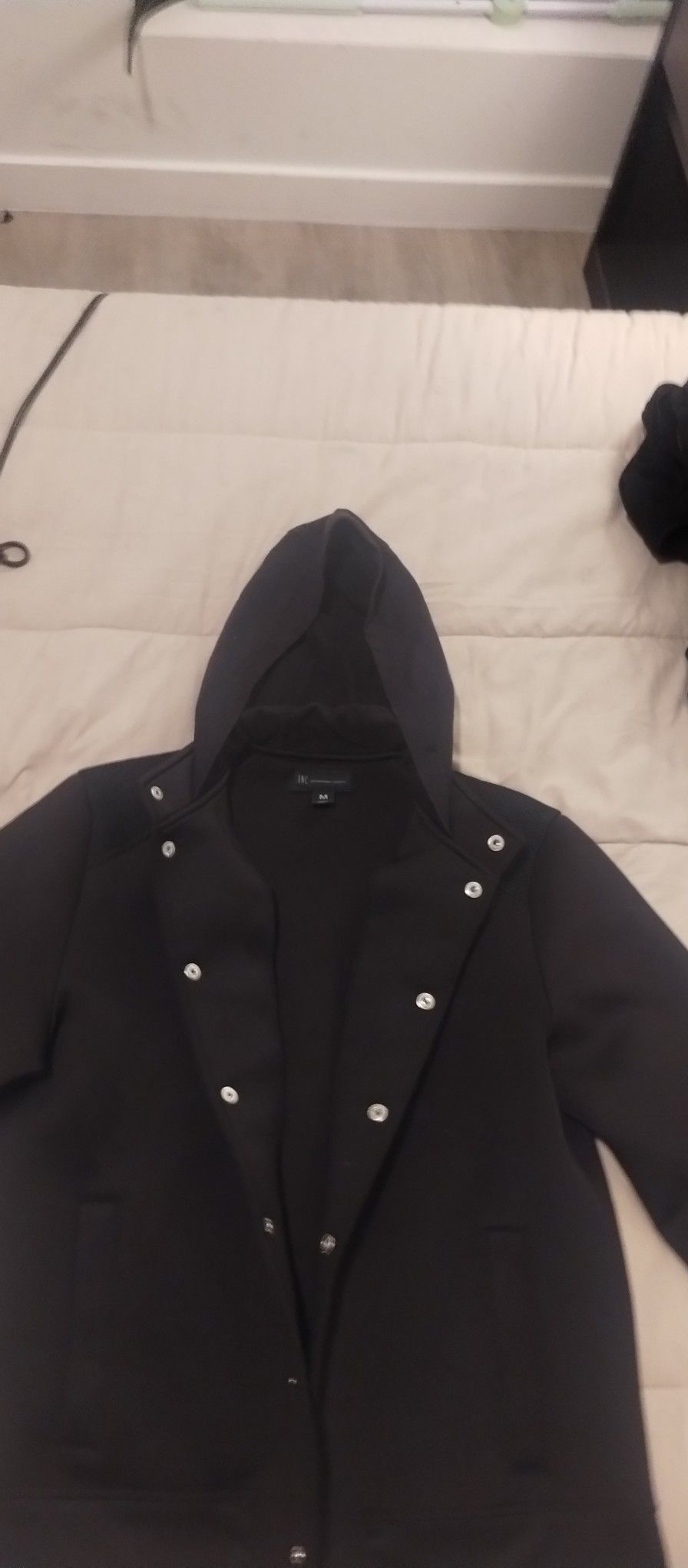 Men's Black Button Up Jacket