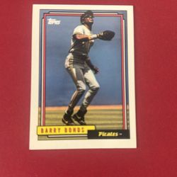 Barry Bonds Pirates Card 1992