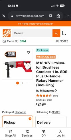Milwaukee Cordless Rotary Hammer
