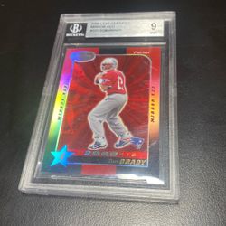 2000 Leaf Certified Tom Brady Red Mirror Refractor Rookie Card