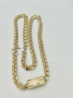  109 Gms 10KT-YG Solid Close Chino Link Chain 