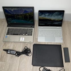 Set of 2 Laptops HP Spectre i7 and Toshiba i7 16GB RAM