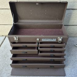 Vintage WATERLOO Industrial 40520 Machinist Tool Box 7 Drawer