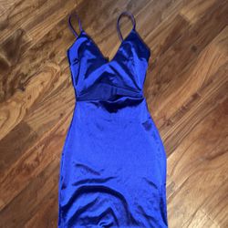 Windsor Royal Blue Cutout Dress