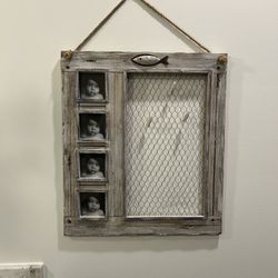18 x 20 Rustic/Coastal Wall Picture Holder