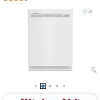 KitchenAid KDFE204KWH 24" White Dishwasher