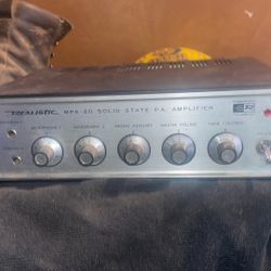 Vintage Realistic MPA-20 Mixer / Amplifier & Cb Radio Stuff