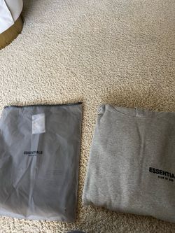 Essentials hoodie dark oatmeal  size medium