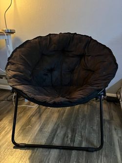 Oversized Plush Saucer Chair (Folding Moon Chair)