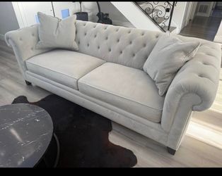 Suede Couch set for sale (92” sofa and 68” love seat)