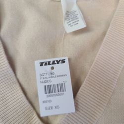 Sweater Vest **NEW** Nude Argyle  XS