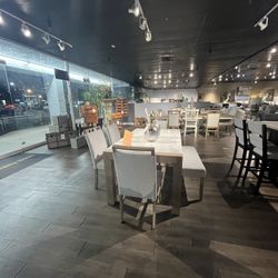 Grey 6PC Marble Dining Table Set