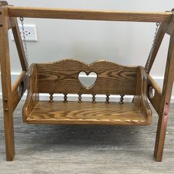 Wooden Doll Swing 