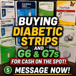 BUYING DEXCOM G7, OTHER SENSORS, & TEST STRIPS FOR CASH ON SPOT