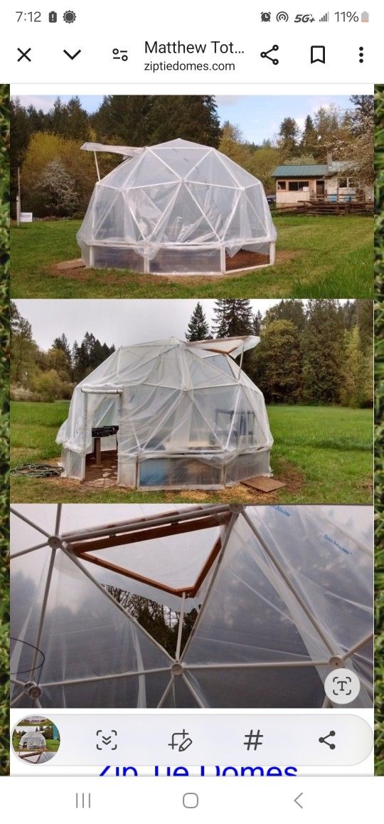 30ftx 12.5ft Geodesic Dome Greenhouse Kit