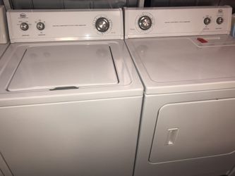 Used Roper washer and dryer set. 1 year warranty