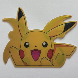 POKEMON PIKACHU & RAICHU 3D LENTICULAR MOTION DECAL STICKER